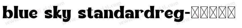 blue sky standardreg字体转换